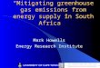 “Mitigating greenhouse gas emissions from energy supply in South Africa”