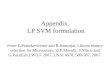 Appendix.  LP SVM formulation