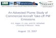 An Advected Plume Study of Commercial Aircraft Take-off PM Emissions