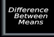Difference  Between  Means