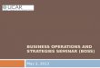 Business Operations and Strategies Seminar (BOSS)