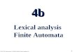 4b Lexical analysis  Finite Automata
