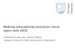 Making educational practices more open with OER