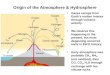 Origin of the Atmosphere & Hydrosphere