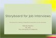 Storyboard for Job Interviews
