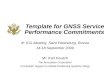 Template for GNSS Service Performance Commitments