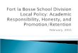 Fort la  Bosse  School Division  Local Policy: Academic Responsibility, Honesty, and Promotion/Retention