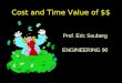 Cost and Time Value of $$