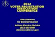 2012 VOTER REGISTRATION ASSOCIATION CONFERENCE