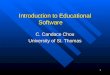 Introduction to Educational Software
