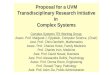 Proposal for a UVM Transdisciplinary  Research Initiative in  Complex Systems Complex Systems TRI Working Group:
