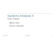 Systems Analysis II Use Cases