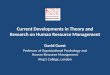 Current Developments in Theory and Research on Human Resource Management