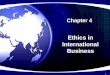 Chapter 4 Ethics in International Business