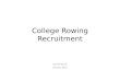 College Rowing Recruitment