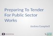 Preparing To Tender For Public Sector Works