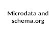 Microdata and  schema.org