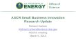ASCR Small Business Innovation Research Update