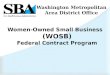 Women-Owned Small Business  (WOSB) Federal Contract Program