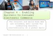 Chapter 4  -  Enabling  Business-to-Consumer Electronic  Commerce