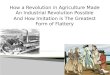 How a Revolution in Agriculture Made An Industrial Revolution Possible And How Imitation  is  T he  Greatest Form of Flattery