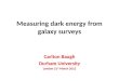 Measuring dark energy from galaxy surveys