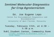 Sentinel Molecular Diagnostics for Crop Agroterrorism Dr. Joe Eugene Lepo Center for Environmental Diagnostics and Bioremediation