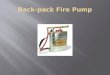 Back-pack Fire Pump