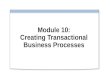 Module 10: Creating Transactional Business Processes
