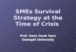 SMEs Survival Strategy at the Time of Crisis