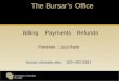The Bursar’s Office
