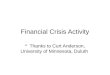 Financial Crisis Activity