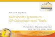 Microsoft Dynamics GP Development Tools