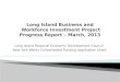 Long Island Business and  Workforce Investment Project Progress Report – March, 2013