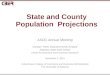 State and County Population  Projections