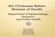 the Chickasaw  Nation  Division of Health