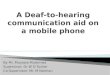 A Deaf-to-hearing communication aid on a mobile phone
