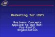 Marketing for USPS