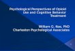Psychological Perspectives of Opioid Use and Cognitive Behavior Treatment
