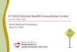 FY 2015 Mental Health Consultation Grant (Fund Code 700)