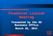 Financial Liaison Meeting