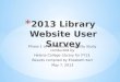2013 Library Website User Survey