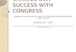 SHARING OUR SUCCESS WITH CONGRESS