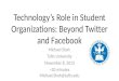 Technolog y’s Role in Student Organizations: Beyond Twitter and Facebook