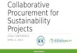 Collaborative Procurement for Sustainability Projects