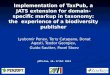 Implementation of TaxPub, a JATS extension for domain-specific markup in taxonomy: the  experience of a biodiversity publisher