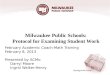 Milwaukee Public Schools: Protocol for Examining Student Work