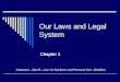 Our Laws and Legal System