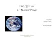 Energy  Law  6 – Nuclear Power