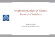 Implementation of Green leases in Sweden